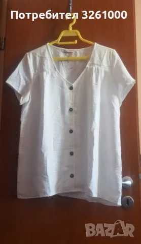 Дамска бяла риза Размер XXL