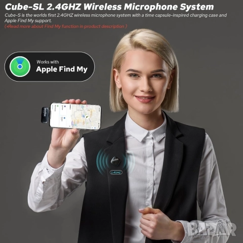 Godox Cube-SC Kit2 2.4GHz безжична микрофонна система, черен , снимка 3 - Чанти, стативи, аксесоари - 52226019