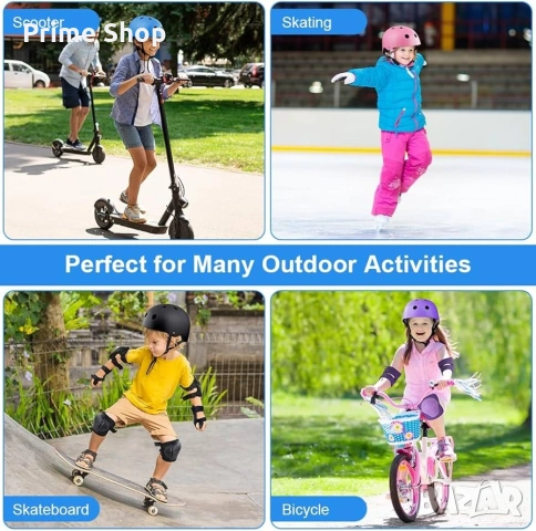 Детска предпазна каска flintronic за велосипед, ролери и скейтборд 8-13 години, снимка 8 - Спортна екипировка - 53776389