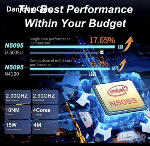 Windows11,  15,6 IPS , RAM 16 gb, SSD 128 gb, Intel Celeron N5095, снимка 4 - Лаптопи за дома - 55795615