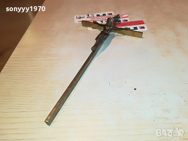 кръст с христос 25х13см-внос германия 0301231642, снимка 6 - Антикварни и старинни предмети - 39175952