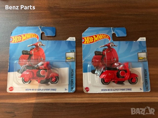 Hot Wheels Vespa 90 SS, снимка 1