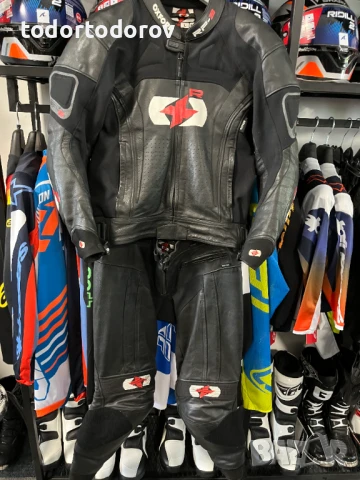 Kожен мото екип OXFORD Rp-2 ,2 части ,размер 52 M-L,,всички протектори, снимка 1