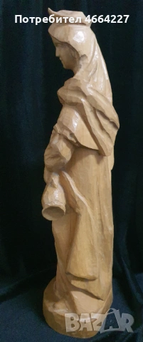 Ръчно изработена дърворезба- женска фигура ( Австрия -Германия), снимка 4 - Антикварни и старинни предмети - 53307078