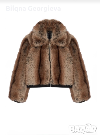 Дамско пухено яке от естествен косъм , снимка 4 - Якета - 52987061