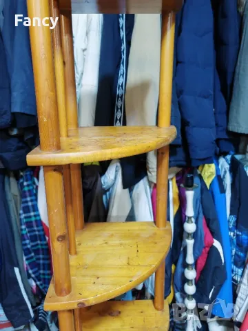 Ъглова етажерка, чам 170 см, снимка 13 - Етажерки - 49199657