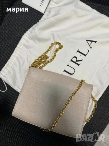 Чанта Furla естествена кожа, снимка 7 - Чанти - 51109879
