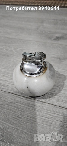 мраморна запалка.., снимка 2 - Антикварни и старинни предмети - 53611195