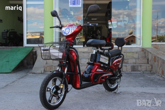 Електрически скутер-велосипед MaxMotors EBZ16 600W - RED, снимка 7 - Мотоциклети и мототехника - 41827547