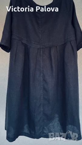 Модерна ленена рокля TWENTY SIX PEERS 100% лен, снимка 5 - Рокли - 50854097