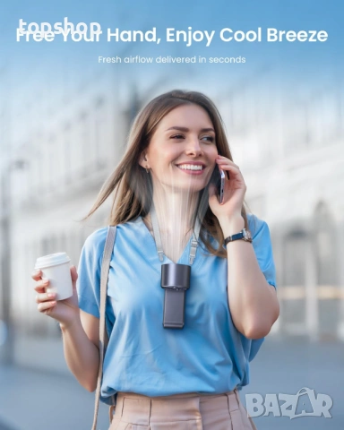 Чисто нов запечатан Турбо ръчен вентилатор с ледено охлаждане – 199 степени, 20000 RPM, Лилав ​, снимка 6 - Друга електроника - 53443963