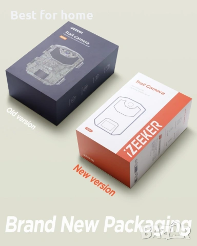 iZEEKER камера за проследяване, HD ловна камера с 940nm без подсветка, нощно виждане, снимка 7 - IP камери - 53664241