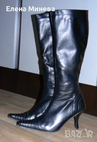 Ефектни ботуши от изкуствена кожа