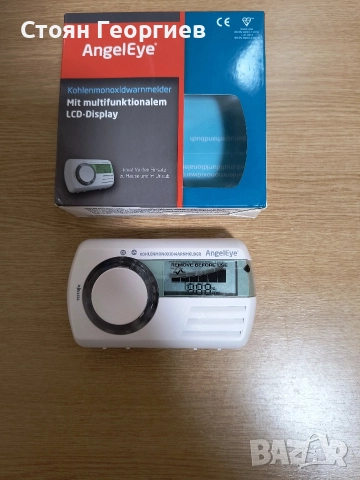 Детектор за въглероден оксид AngelEye CO-AE-9D-DER с LC дисплей,