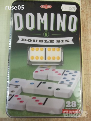 Игра "TACTIC DOMINO 6 DOUBLE SIX" нова в метална кутия, снимка 7 - Домино - 41967632