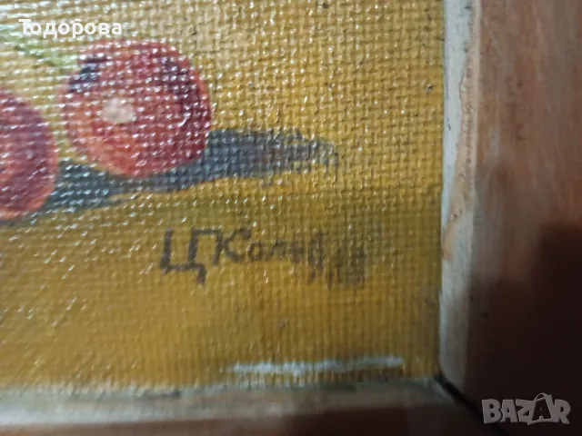 Стара авторска картина, снимка 4 - Картини - 47289397