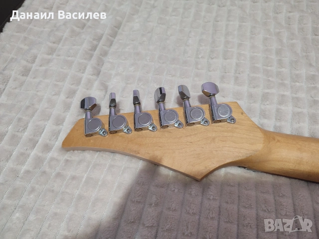 Custom електрическа китара – Spalted Maple, Floyd Rose Special, снимка 6 - Китари - 53458551