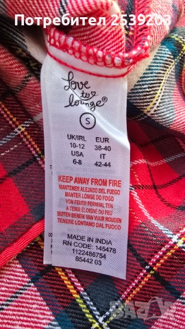 Дамска карирана риза-туника размер 38-40, снимка 4 - Ризи - 52637370