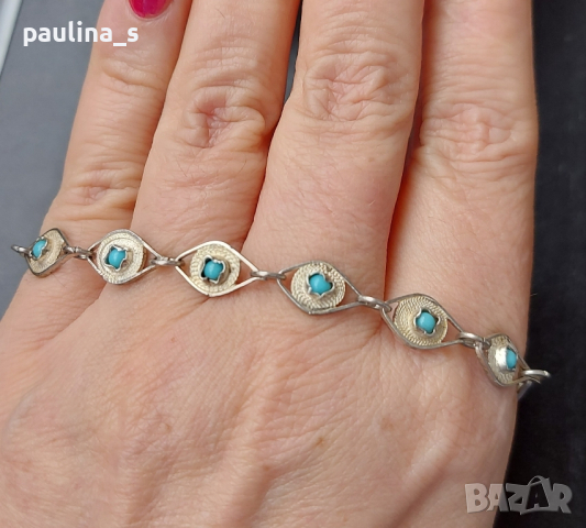 Три различни / Винтидж сребърна гривна , снимка 6 - Гривни - 44757666