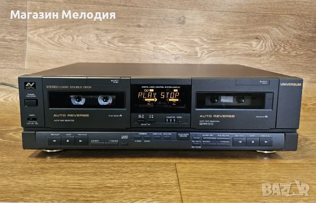 Касетен дек Universum C46011 Auto Reverse – Като нов, Изключително запазен, снимка 3 - Декове - 55740082