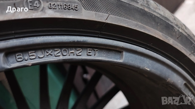 5х112 20" алуминиеви с летни гуми 255/35/20, снимка 6 - Гуми и джанти - 52921555