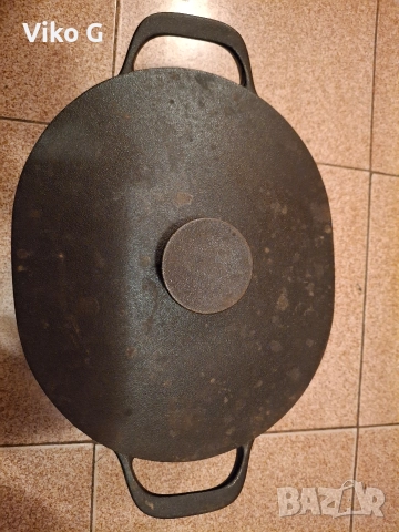 тиган немски GREEN PAN и Чугунена 5литра тенджера IKEA, снимка 6 - Съдове за готвене - 52014747