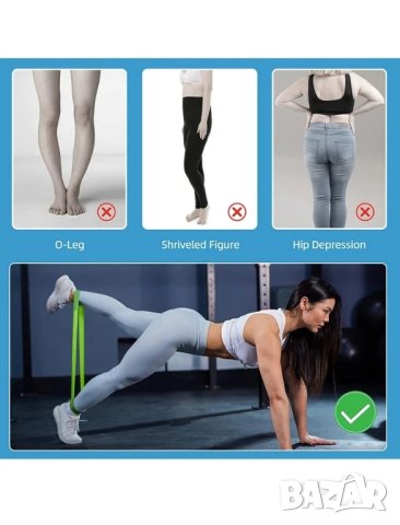 Ластици за тренировки комплект от 5бр, снимка 6 - Спортна екипировка - 41754369