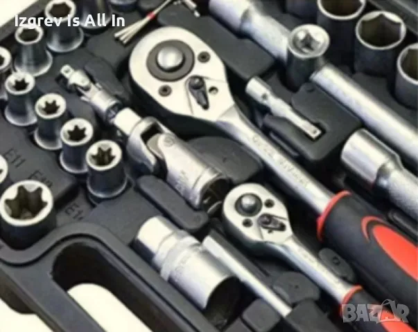 Професионален комплект гедоре 108 Части KRAFTROYAL 2060N, снимка 4 - Гедорета - 47984720