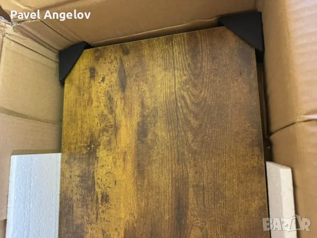 Електрическо Регулеруемо Бюро 140х60 НОВИ тъмно кафяво, с черна рамка, снимка 4 - Бюра - 55729096