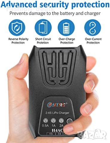 Ново Зарядно устройство за липови батерии HTRC/20W/RC кола, RC лодка, снимка 6 - Друга електроника - 41228891