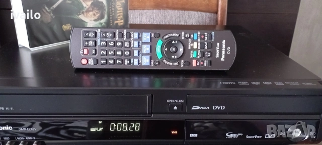Panasonic-VHS- DVD-DMR-EZ49V-ЗАПИСВАЧКА! HI-FI 