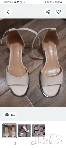 Сандали бели  Елиза 39 номер, снимка 3 - Сандали - 52746854