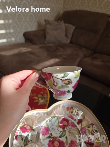 Сервиз за кафе/чай "Цвете", снимка 4 - Сервизи - 53398258