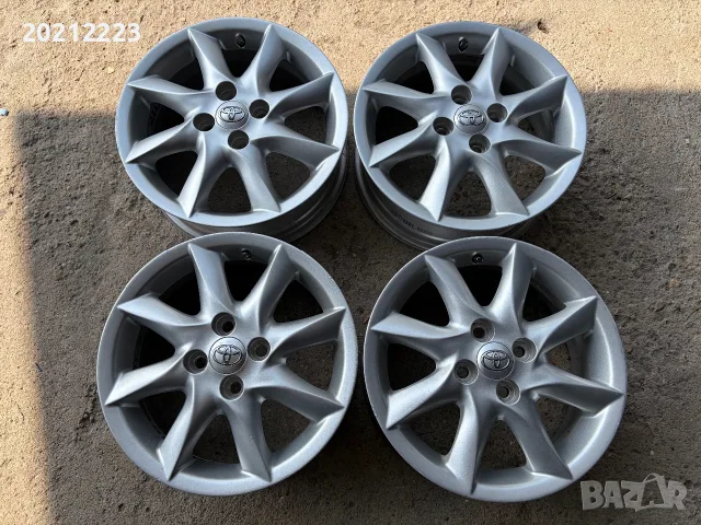 4 броя алуминиеви джанти за Тоyota Yaris 15, снимка 5 - Гуми и джанти - 56165519