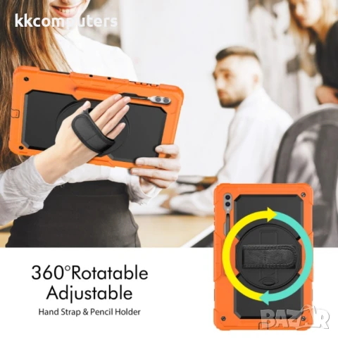 Samsung Galaxy Tab S9 Ultra / S8 Ultra Silicone/ PC Удароустойчив Калъф и Протектор, снимка 10 - Калъфи, кейсове - 51025478