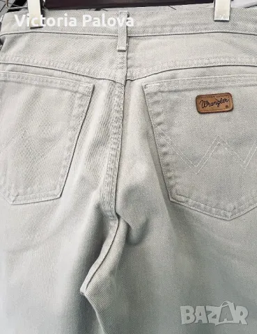 Светлобежови  прави дънки WRANGLER  оригинал, снимка 7 - Дънки - 49267970