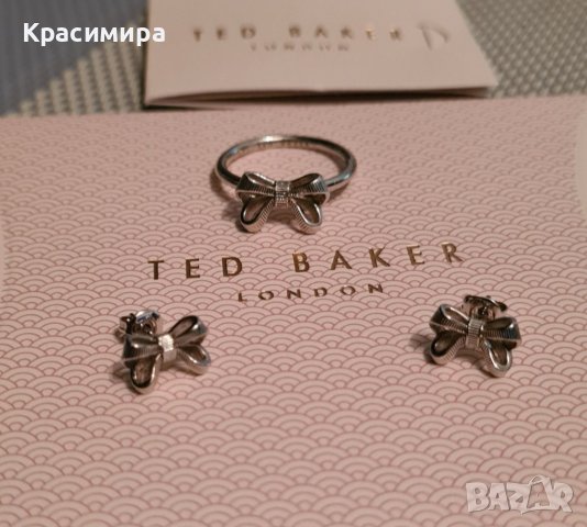 Ted Baker обеци и пръстен , снимка 3 - Бижутерийни комплекти - 44227208
