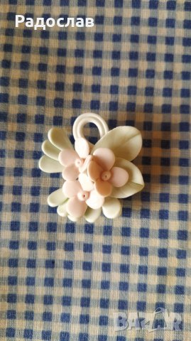 Стара порцеланова брошка, снимка 2 - Други - 41698873