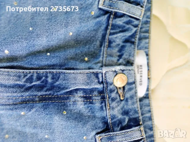 Дамски дънкови шорти, снимка 3 - Къси панталони и бермуди - 48511151