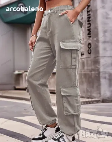 Нов дамски ежедневен панталон със свободен дизайн, 5цвята , снимка 3 - Панталони - 48816749