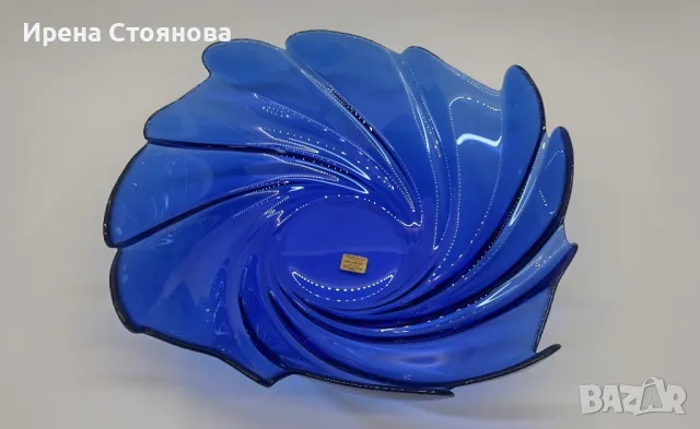 Стъклена фруктиера в синьо. , снимка 7 - Аксесоари за кухня - 49324404
