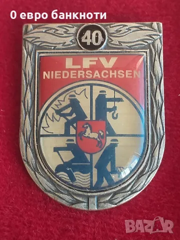 ПОЧЕТЕН ЗНАК НА ПОЖАРНИКАРИ В  ГЕРМАНИЯ /САКСОНИЯ/, снимка 2 - Антикварни и старинни предмети - 49965148