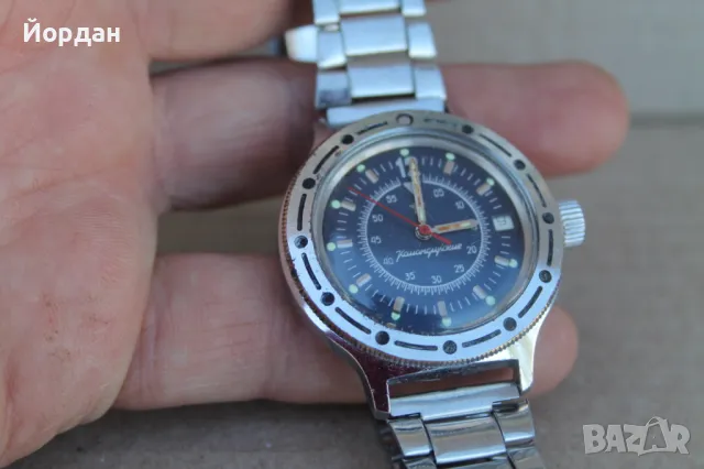 СССР мъжки часовник  ''Восток командирски'' автоматичен, снимка 2 - Мъжки - 50084988