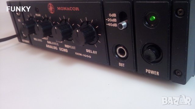 Monacor EEM-1000 Analog Echo, снимка 5 - Ресийвъри, усилватели, смесителни пултове - 34386867