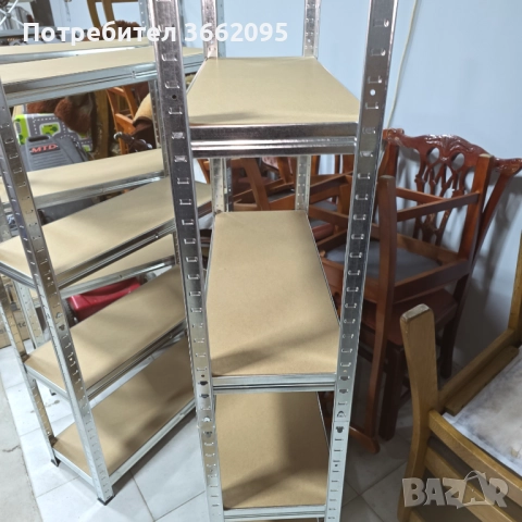 Метални рафтове, снимка 3 - Стелажи и щандове - 52841026