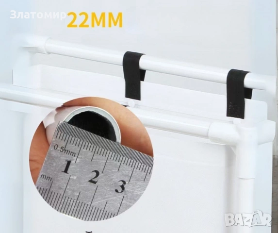 Мултифункционален органазйер за мръсни дрехи с 3 кошници и 3 рафта, снимка 4 - Други стоки за дома - 53160123