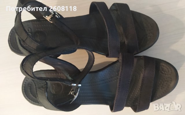 CROCS дамски сандали – черни, № 40, снимка 3 - Сандали - 40680391