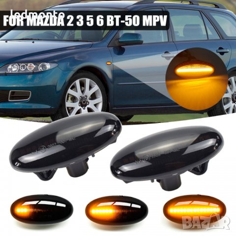  Mazda 6 могачи динамиченИ мигачи страничен габарита Mazda 2 за Mazda 3 5 6 , снимка 7 - Части - 34638760