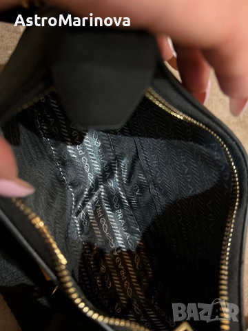 Стилна дамска чанта в стил Prada – с допълнителен портфейл, снимка 3 - Чанти - 52566377