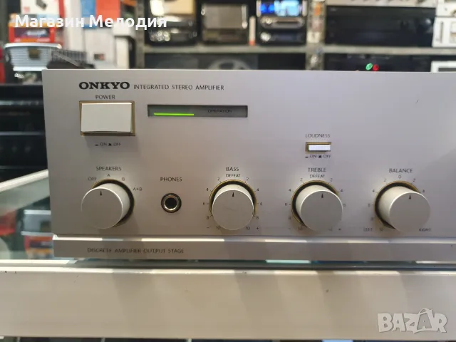 Усилвател ONKYO A-8420 В отлично техническо и визуално състояние., снимка 3 - Ресийвъри, усилватели, смесителни пултове - 49190082